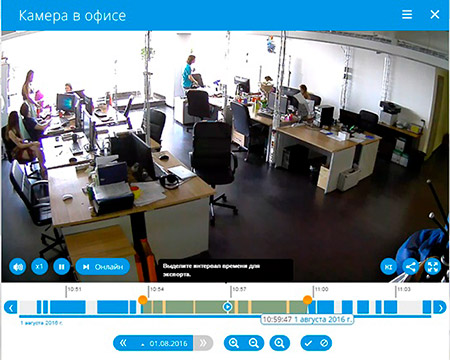 Установка камер видеонаблюдения в офисах